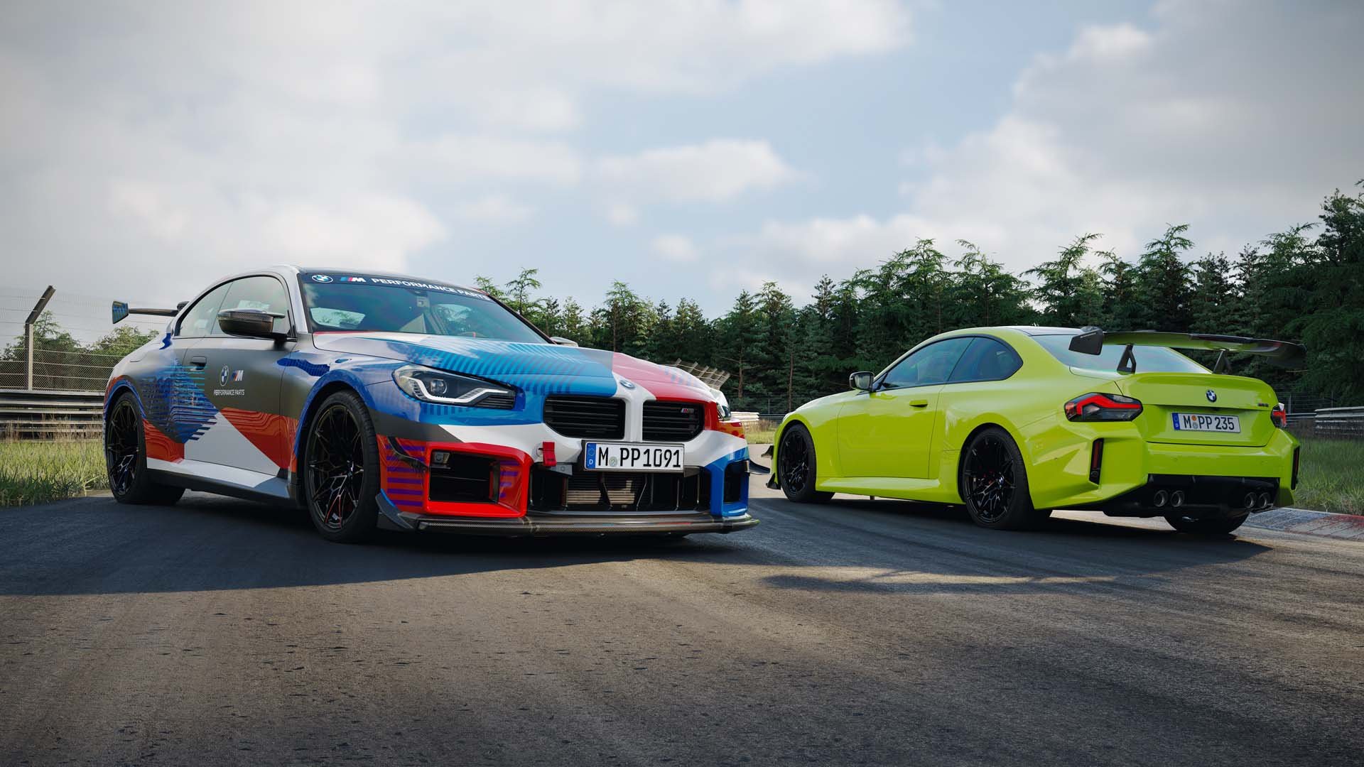 BMW M2 CS и BMW M2 с M Performance Track Kit