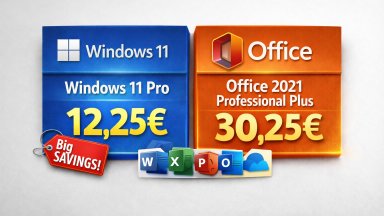 Само сега: Office 2021 за 30€ и Windows 11 за 12€ – ограничена мартенска промоция
