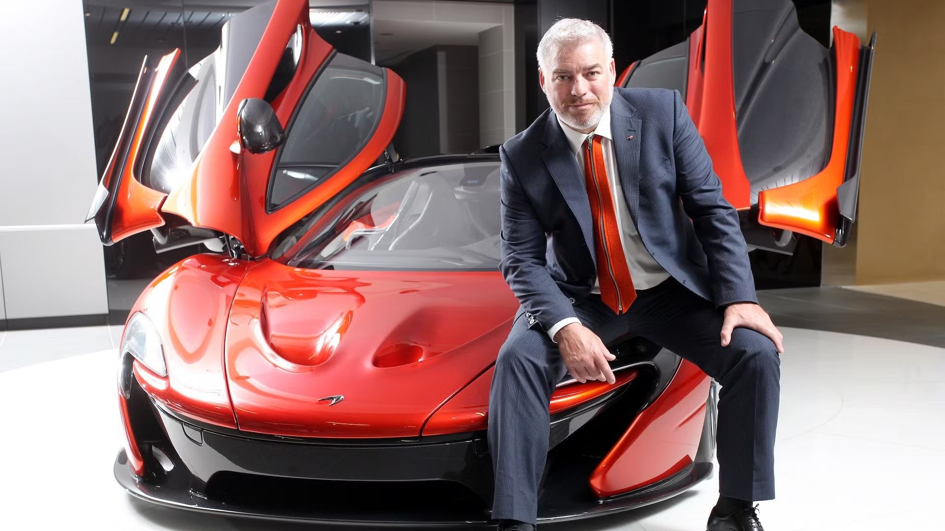 Франк Стивънсън с едно от най-големите си творения - McLaren P1