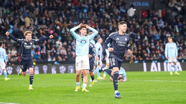 "Осакатеният" Реал страда във Виго, но дочака щастлив гол в 94-ата минута