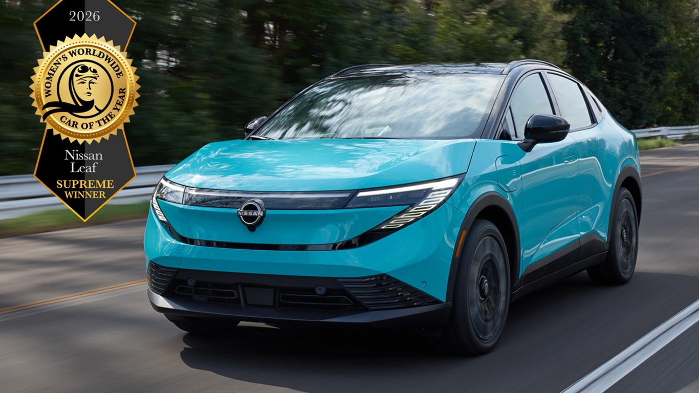 Новият Nissan Leaf е върховен победител в конкурса за „Дамски световен автомобил на годината“