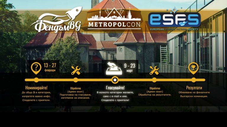 Тече втори етап на гласуване за български номинации за фантастичния фестивал "Еврокон 2026"