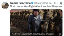 Франсис Фукуяма: Северна Корея се оказа права за ядрените оръжия