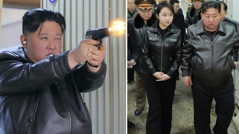 Ким Чен-ун тества пистолети заедно с дъщеря си във фабрика за боеприпаси 