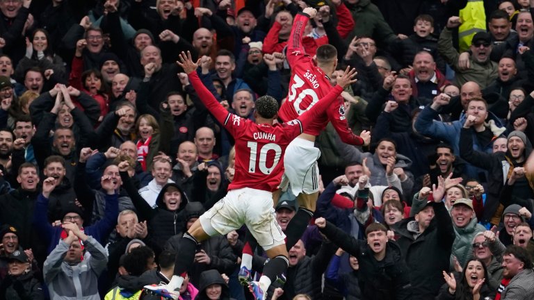 Юнайтед взе дербито с Вила, а Бруно надмина Бекъм