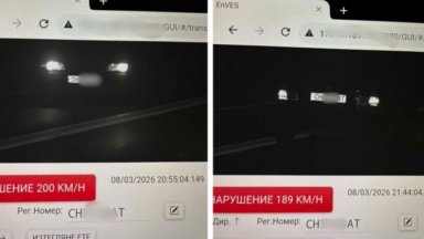 Хванаха два пъти за час млад шофьор да кара с близо 200 км/ч край Сливен