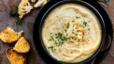 Крем супа от печен карфиол