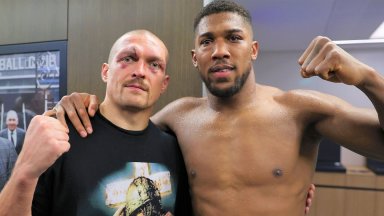 Партньорство на гиганти: Джошуа и Усик се похвалиха, че тренират заедно