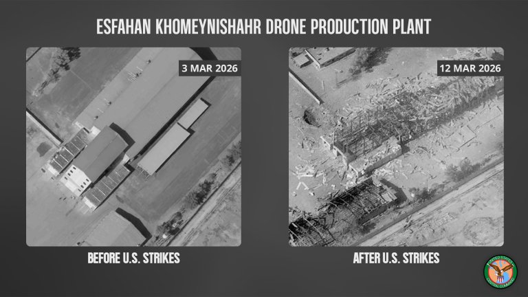 САЩ показаха кадри на разрушаване на заводи за ракети и дронове на Техеран (видео)