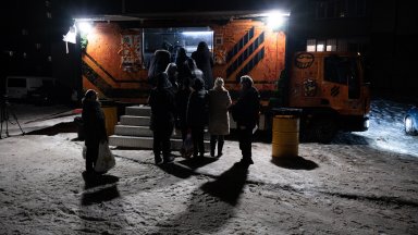 Киев с прекъснато снабдяване с вода и електричество