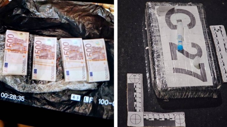 Още 200 000 фалшиви евро и 1 кг кокаин са намерени след хванатите €1 млн. в София