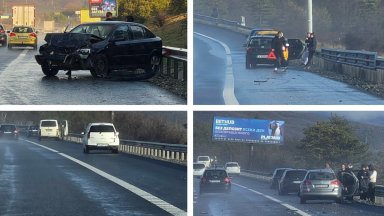 Девет катастрофи по Тракия в един участък - от Ихтиман до Вакарел (снимки)