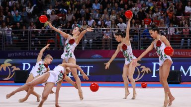 Ансамбълът ни остана без медал на отделните уреди