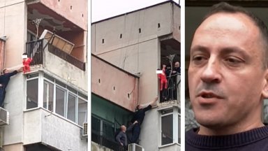 Полицаят, спасил детето от тераса на 8-ия етаж: Казвах, че ще му купя шоколад, само да се държи
