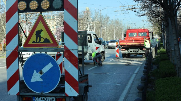 Започна ремонтът на "Цариградско шосе" в София заради Джиро д’Италия (снимки)
