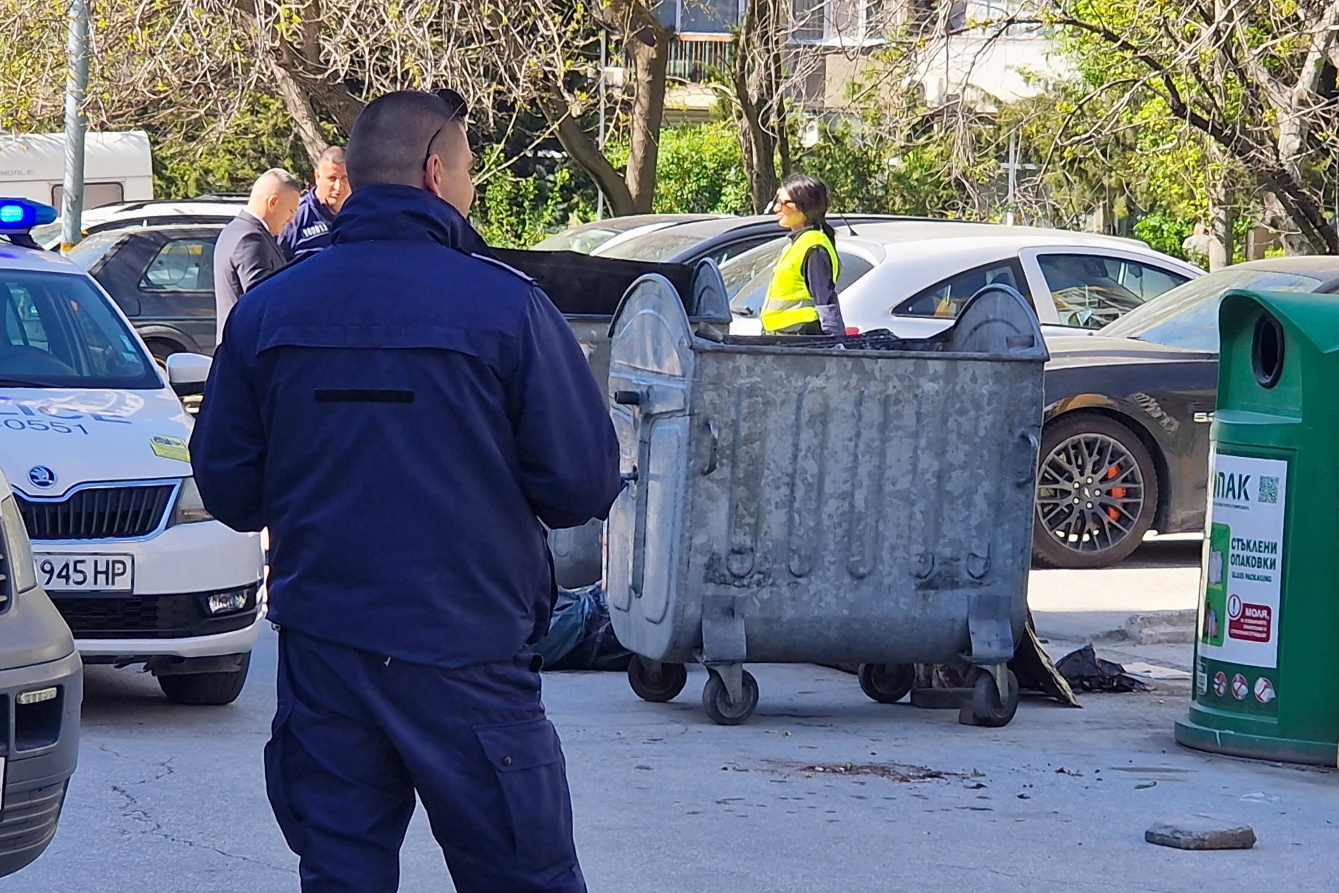 Полиция на мястото на инцидента