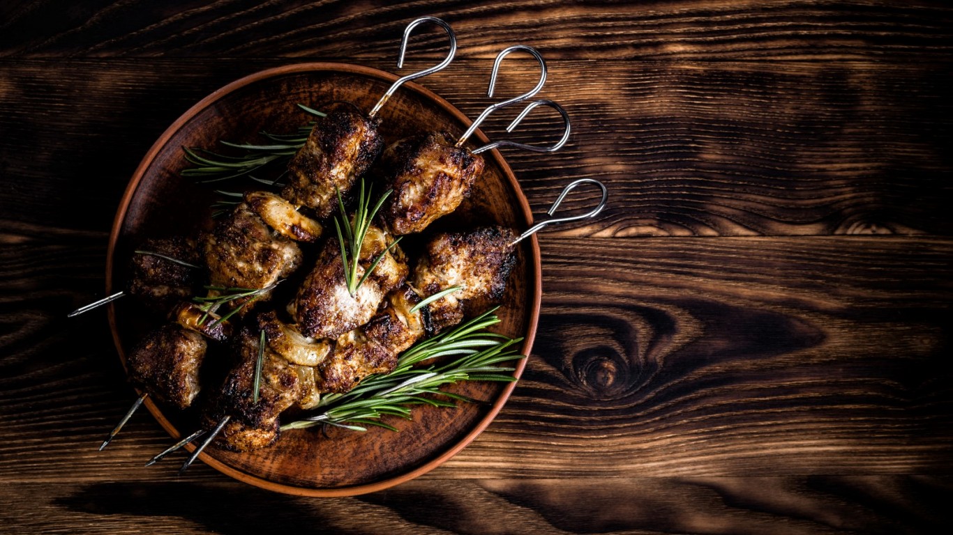 Шишчета от агнешко месо