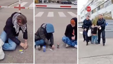 Протестиращи се залепиха за асфалта и блокираха "Райнметал" в Берлин (видео)