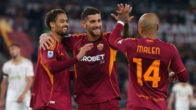 Божинов остана на пейката, а потъващият Пиза отнесе три гола в Рим