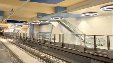 Метрото в новия участък през "Подуяне" тръгва през юли (видео)