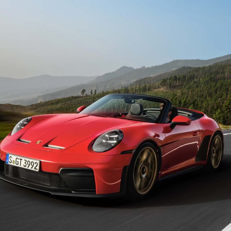 Porsche 911 GT3 S/C залага на отворен покрив и ръчна скоростна кутия