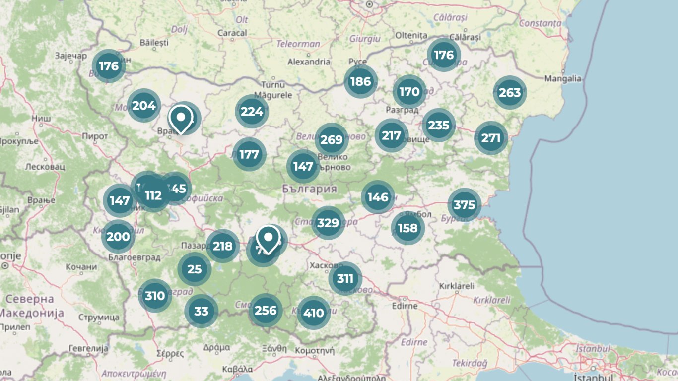 Централната избирателна комисия публикува интерактивна карта на избирателните секции