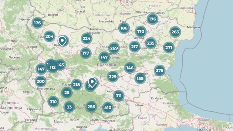 Публикуваха интерактивна карта със секциите в страната и чужбина