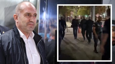 Радеви си тръгнаха хванати за ръце от централата на "Прогресивна България" (видео)