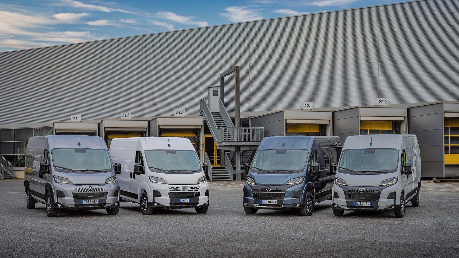 Citroen e-Jumper, FIAT Ducato, Opel Movano Electric и Peugeot E-Boxer