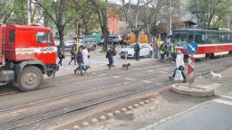 За по-малко от 24 часа: Втори сблъсък на трамваи на същото място в София (снимки)