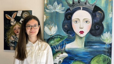 12-годишната Мелиса Яшар открива своята дебютна изложба в Кърджали