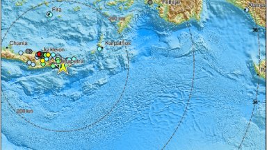 Мощен трус от 5,8 по Рихтер разтърси остров Крит