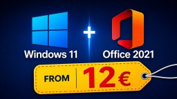 Windows 11 + Office 2021 от само 12€ – ъпгрейдни компютъра си днес!