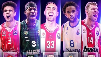 Обявиха идеалния отбор на Евролигата, Везенков е в стартовата петица