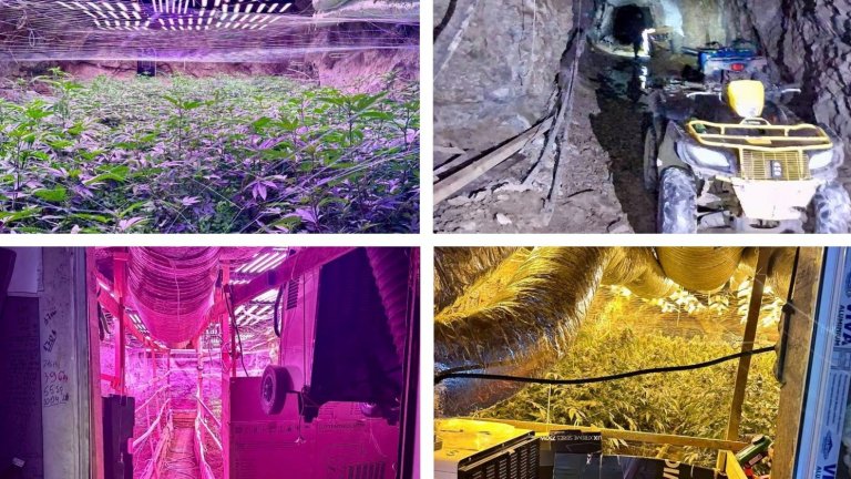 След като хванаха 67 марихуана и хашиш: Разкриха наркооранжерия в галерия на мина (снимки)