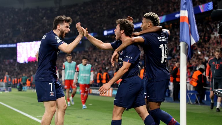 Полуфинал в Шампионската лига: ПСЖ - Байерн 2:1, обрат за домакините (На живо)