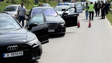 Скандал между шофьори в Хасково завърши с вадене на нож и изстрел в крака (снимки/видео)