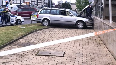 Кола се заби в метростанция в София, 68-годишният шофьор загина на място