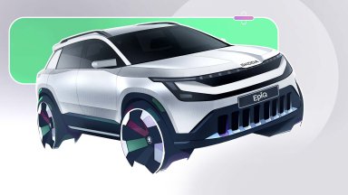 Skoda представи първи скици на интериора на новия Epiq