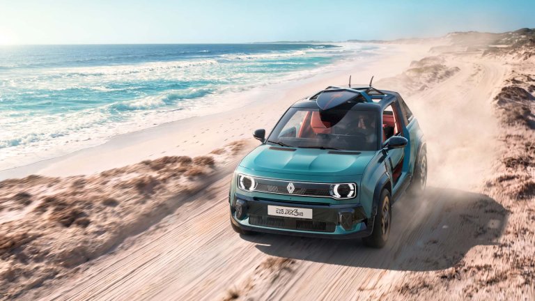 Renault 4 JP4x4 Concept излиза на плажа с два електромотора