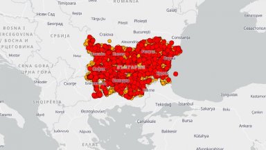 МВР пусна отново интерактивната карта за катастрофите 
