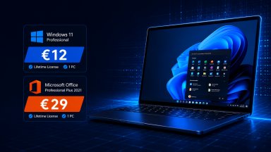 Дайте нов живот на стария си компютър с Windows и Office от 12€