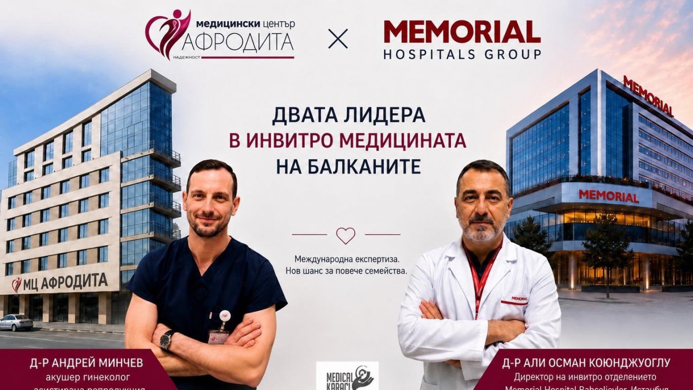 Медицински център „Афродита“ и Memorial Hospital Group сключиха стратегическо партньорство
