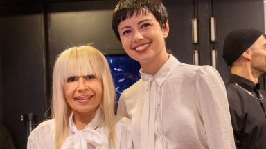 Виолина Доцева, която ще изиграе Лили Иванова, се снима с Примата