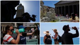 Тропическа нощ в Лондон, удавници по плажове във Франция, близо 40 °C в Испания (снимки)