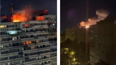 Руски дрон удари жилищен блок в румънския град Галац, предизвика пожар и рани двама (видео)