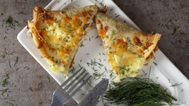 Германски палачинки със сирене и бекон