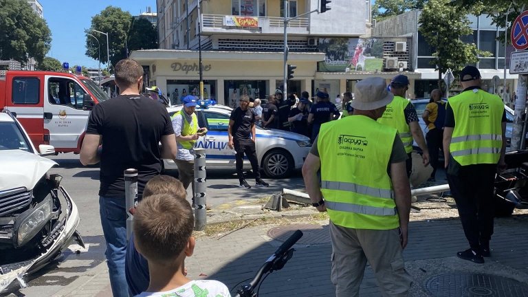 Дете пострада при катастрофа във Варна с дрогиран шофьор