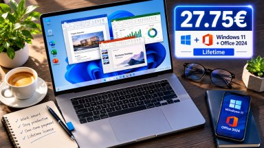 Без абонамент: Office 2024 Pro и Windows 11 Pro в пакет под 28€