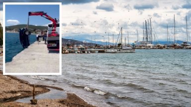 Колата на българско семейство падна в морето на пристанището в Неа Перамос